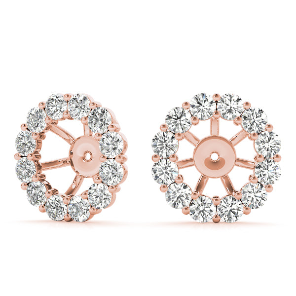 Earring Jacket For .50 Ct Center