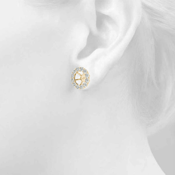 Earring Jacket For .50 Ct Center