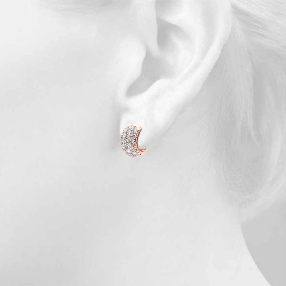 3 Row Earrings