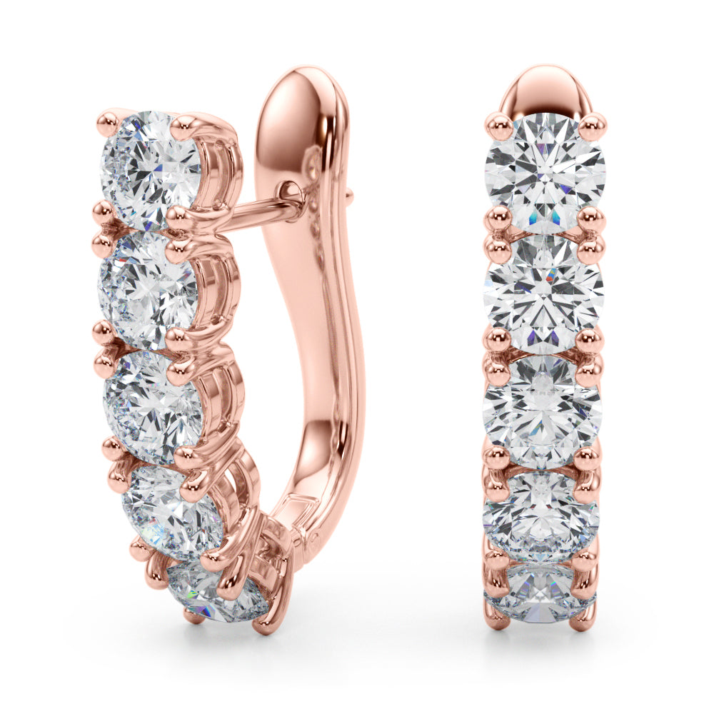 Earrings With Omega Backs