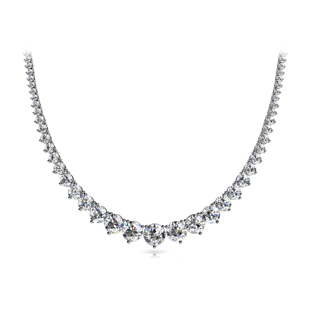 3 prong graduated necklace