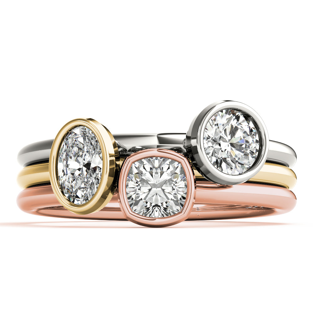 Round Solitaire Stackable