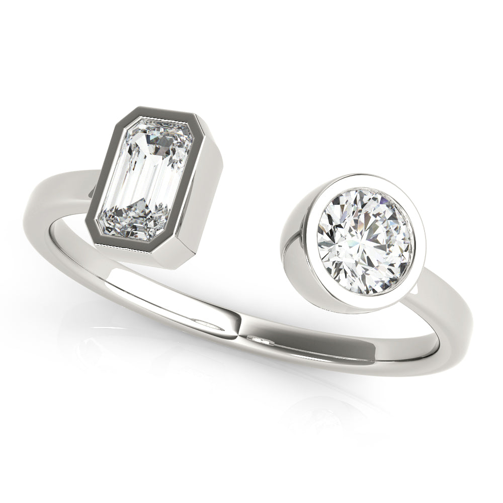 Emerald & Round Fashion Ring