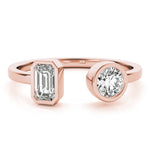 Load image into Gallery viewer, Emerald &amp; Round Fashion Ring
