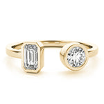 Load image into Gallery viewer, Emerald &amp; Round Fashion Ring
