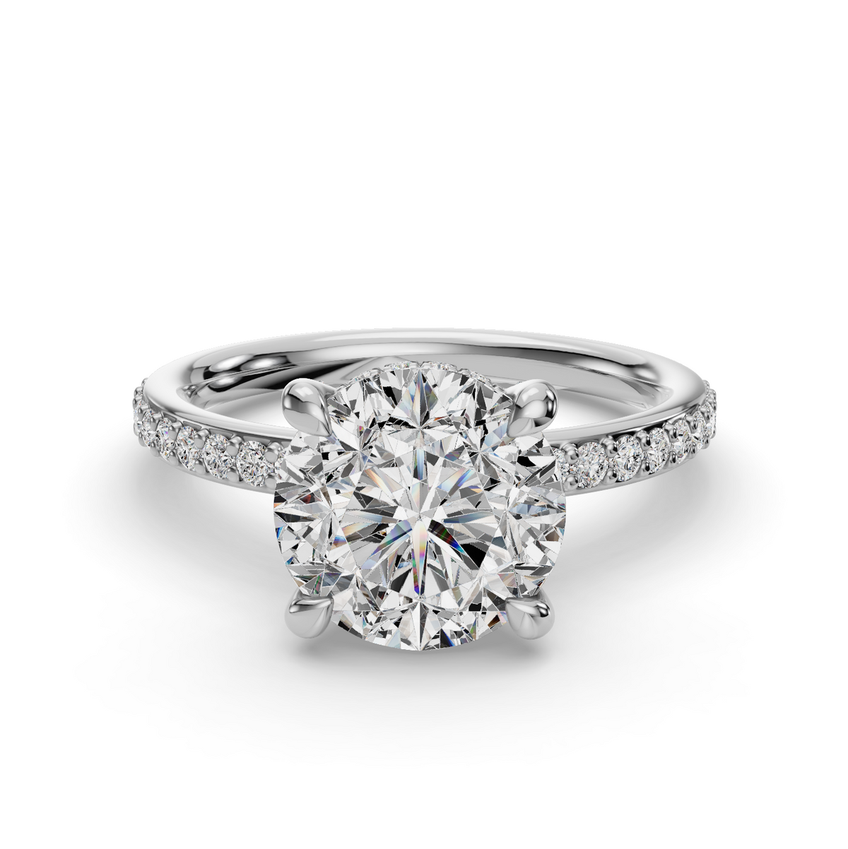 Engagement halo ring erhl0826