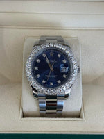 Load image into Gallery viewer, Datejust II 41mm Oyster S.S Blue Diamond Dial &amp; Bezel 
