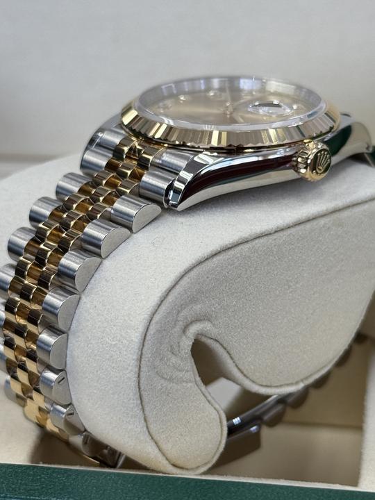 Datejust 36mm Two-Tone Yellow Jubilee Champagne Diamond Dial