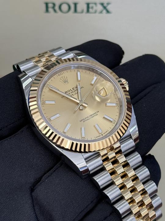 Datejust 41mm Two-Tone Yellow Jubilee Wimbledon Dial