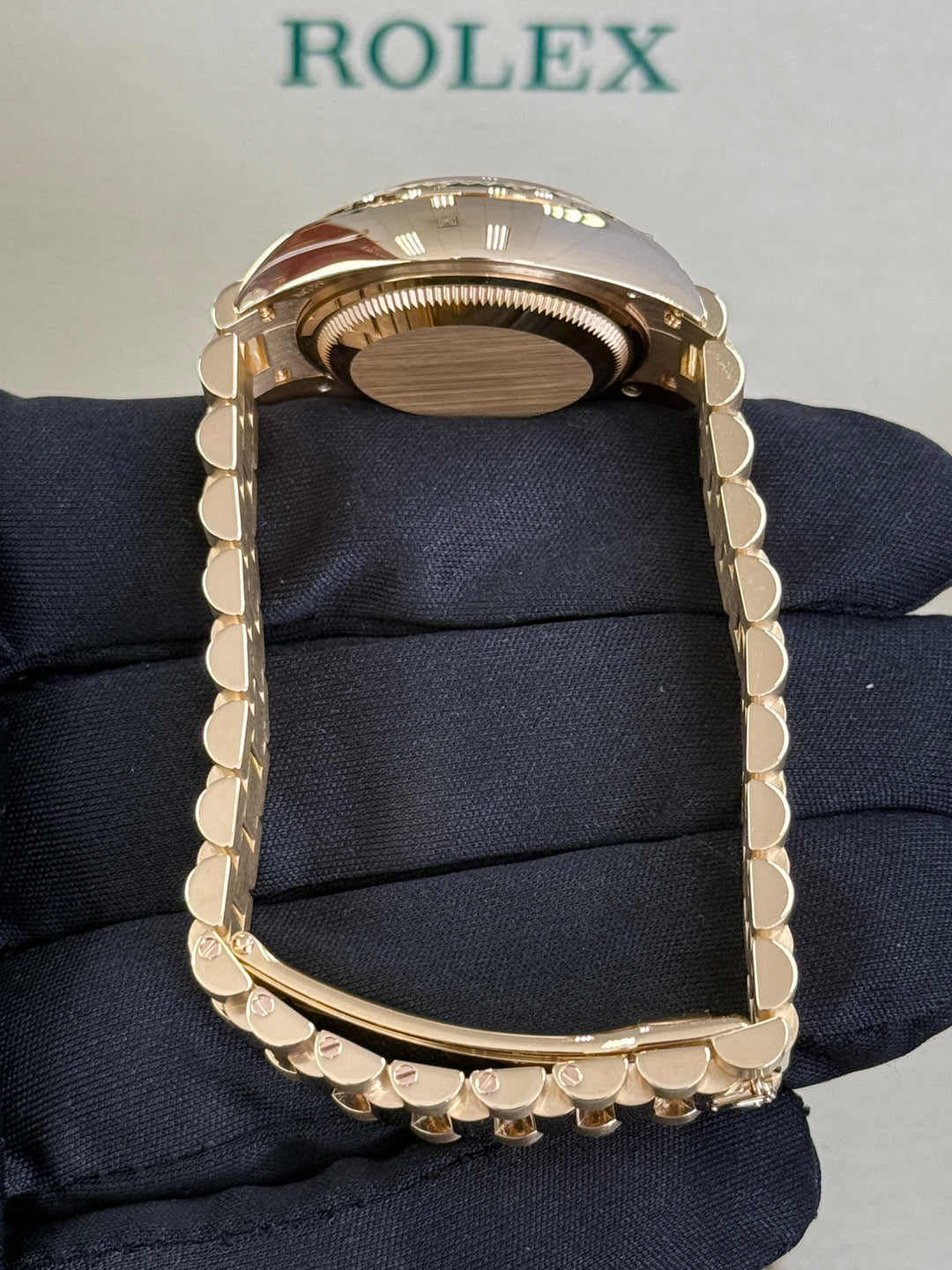 Rolex Lady-Datejust 28mm 18k Yellow Gold Champagne Index Dial - 279178