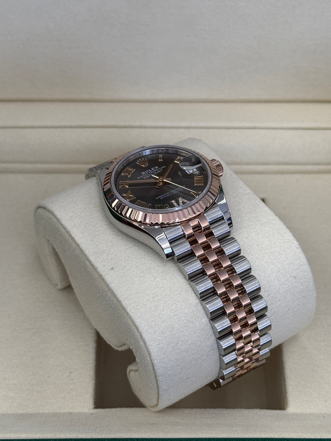 Rolex Datejust 31mm Two-Tone Rose Jubilee Slate Roman Dial - 278271