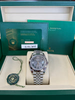 Load image into Gallery viewer, Rolex Datejust 41mm Stainless Steel Fluted Jubilee Wimbledon Dial - 126334
