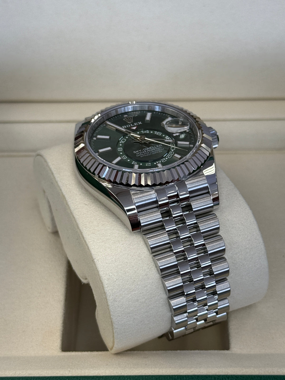 Rolex Sky-Dweller 42mm Mint Green Dial Stainless Steel Jubilee - 336934