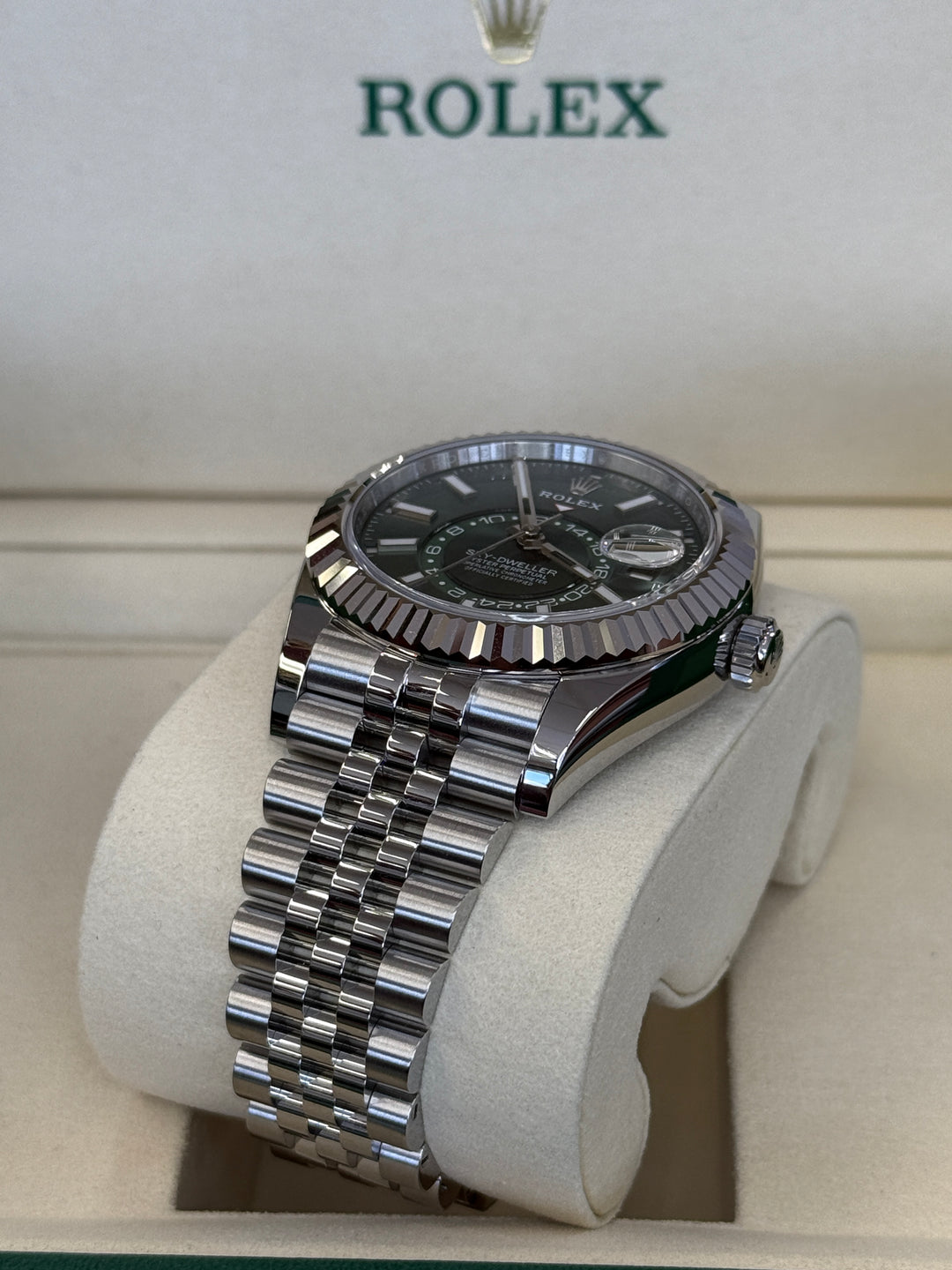 Rolex Sky-Dweller 42mm Mint Green Dial Stainless Steel Jubilee - 336934