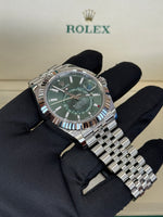 Load image into Gallery viewer, Rolex Sky-Dweller 42mm Mint Green Dial Stainless Steel Jubilee - 336934

