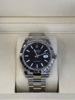 Load image into Gallery viewer, Rolex Datejust 41mm Black Index Dial Stainless Steel Oyster - 126334
