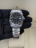 Load image into Gallery viewer, Rolex Datejust 41mm Black Index Dial Stainless Steel Oyster - 126334
