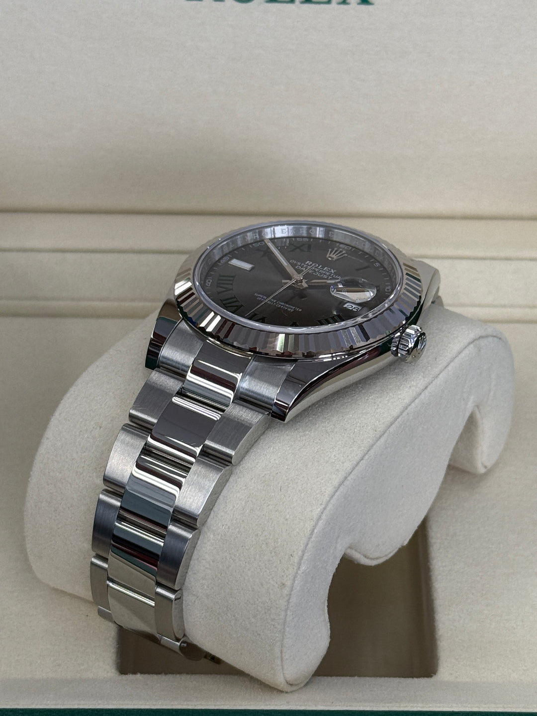 Rolex Datejust 41mm Wimbledon Dial Stainless Steel Oyster - 126334