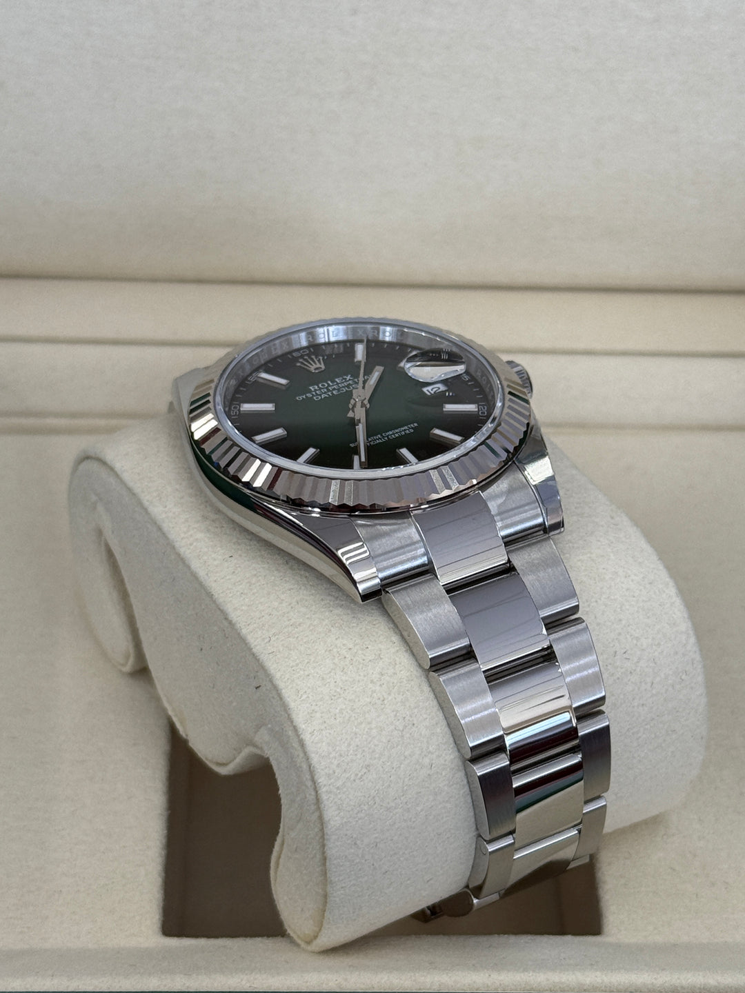 Rolex Datejust 41mm Green Ombre Dial Stainless Steel Oyster - 126334