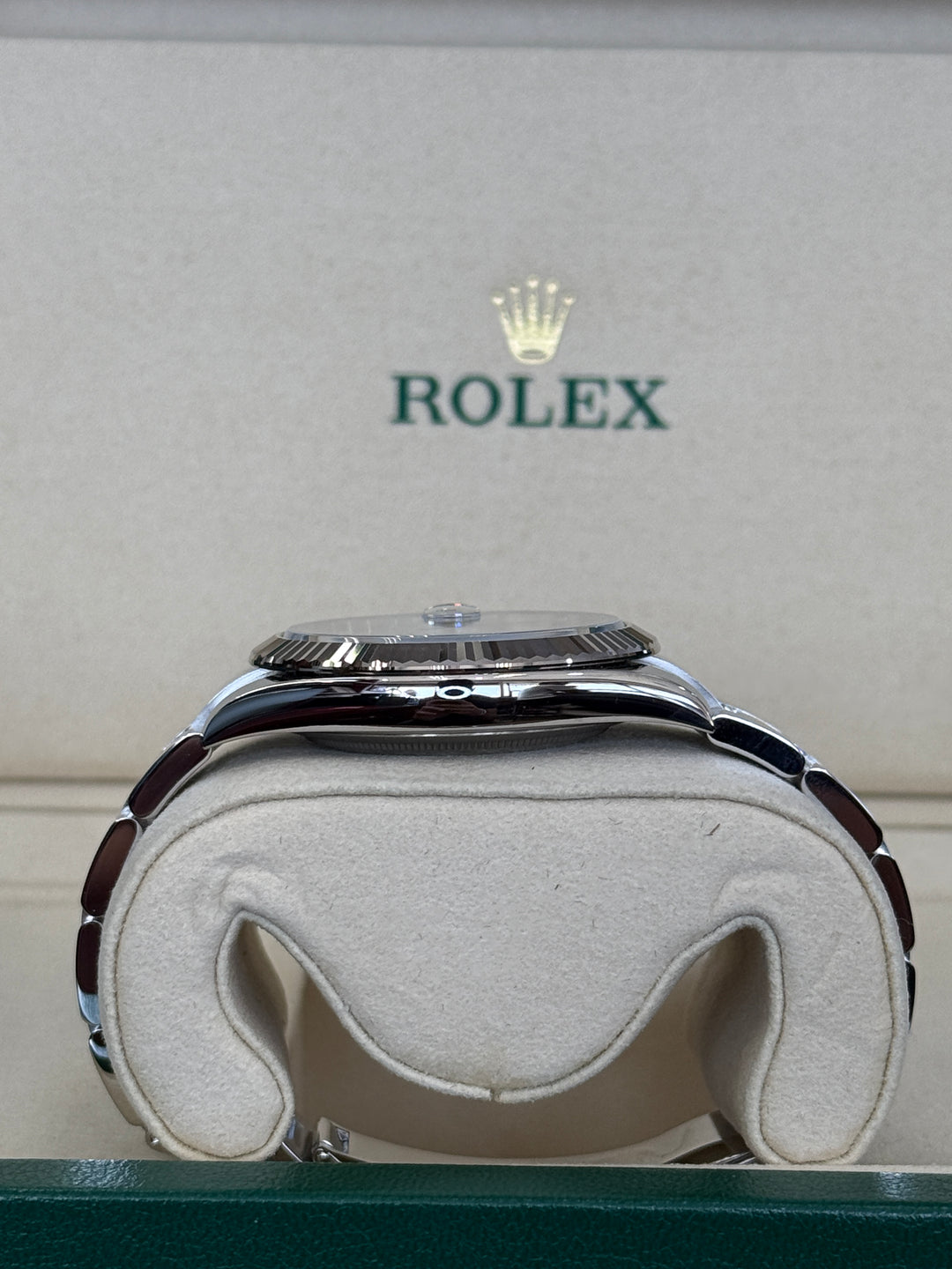 Rolex Datejust 41mm Green Ombre Dial Stainless Steel Oyster - 126334