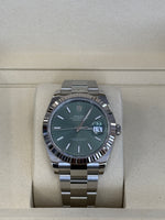 Load image into Gallery viewer, Rolex Datejust 41mm Mint Green Dial Stainless Steel Oyster - 126334
