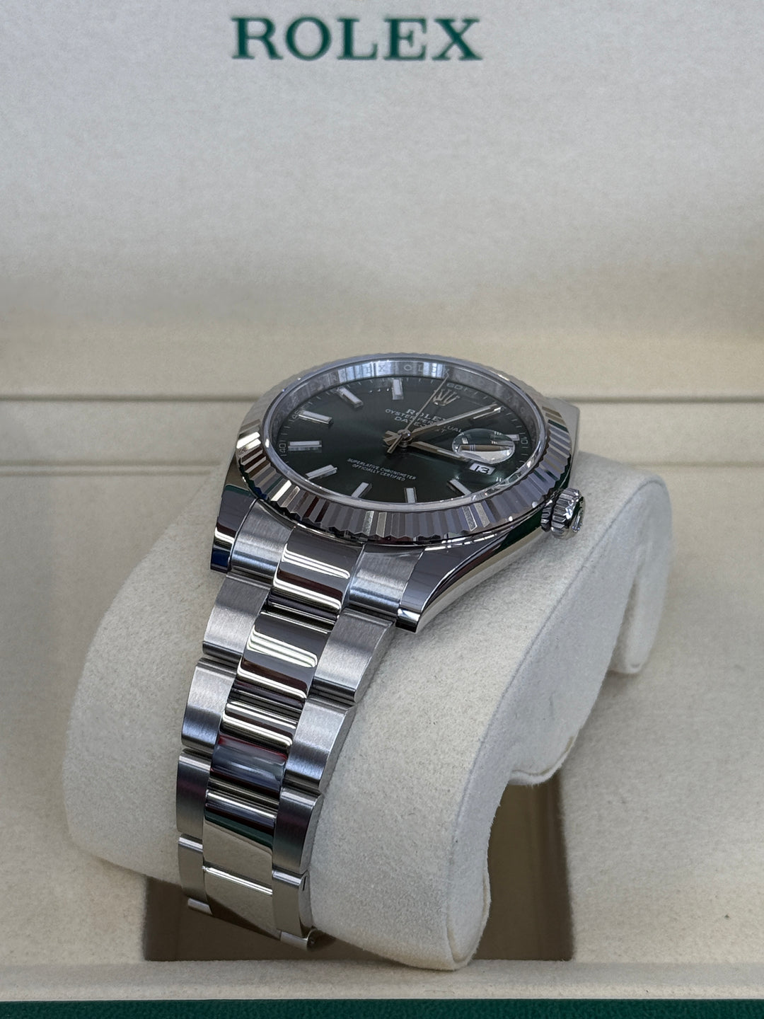Rolex Datejust 41mm Mint Green Dial Stainless Steel Oyster - 126334