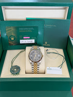 Load image into Gallery viewer, Rolex Datejust 36mm Wimbledon Dial Two-Tone Yellow Fluted Jubilee - 126233
