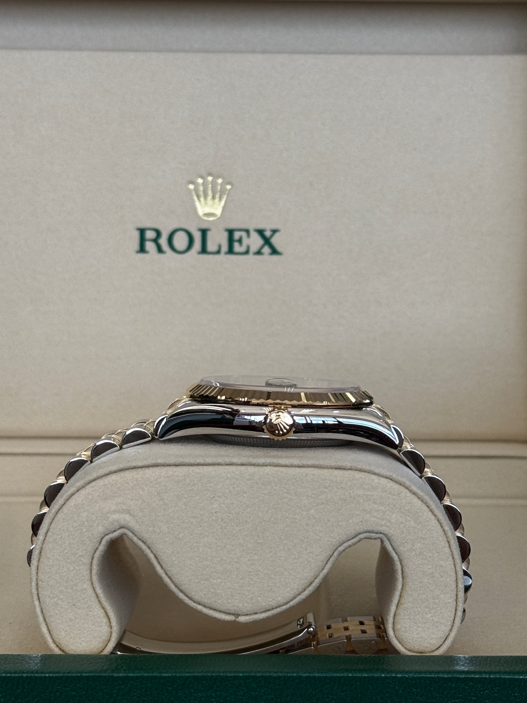 Rolex Datejust 36mm Wimbledon Dial Two-Tone Yellow Fluted Jubilee - 126233