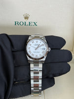 Load image into Gallery viewer, Rolex Datejust 31mm White Roman Dial Stainless Steel Oyster - 278274
