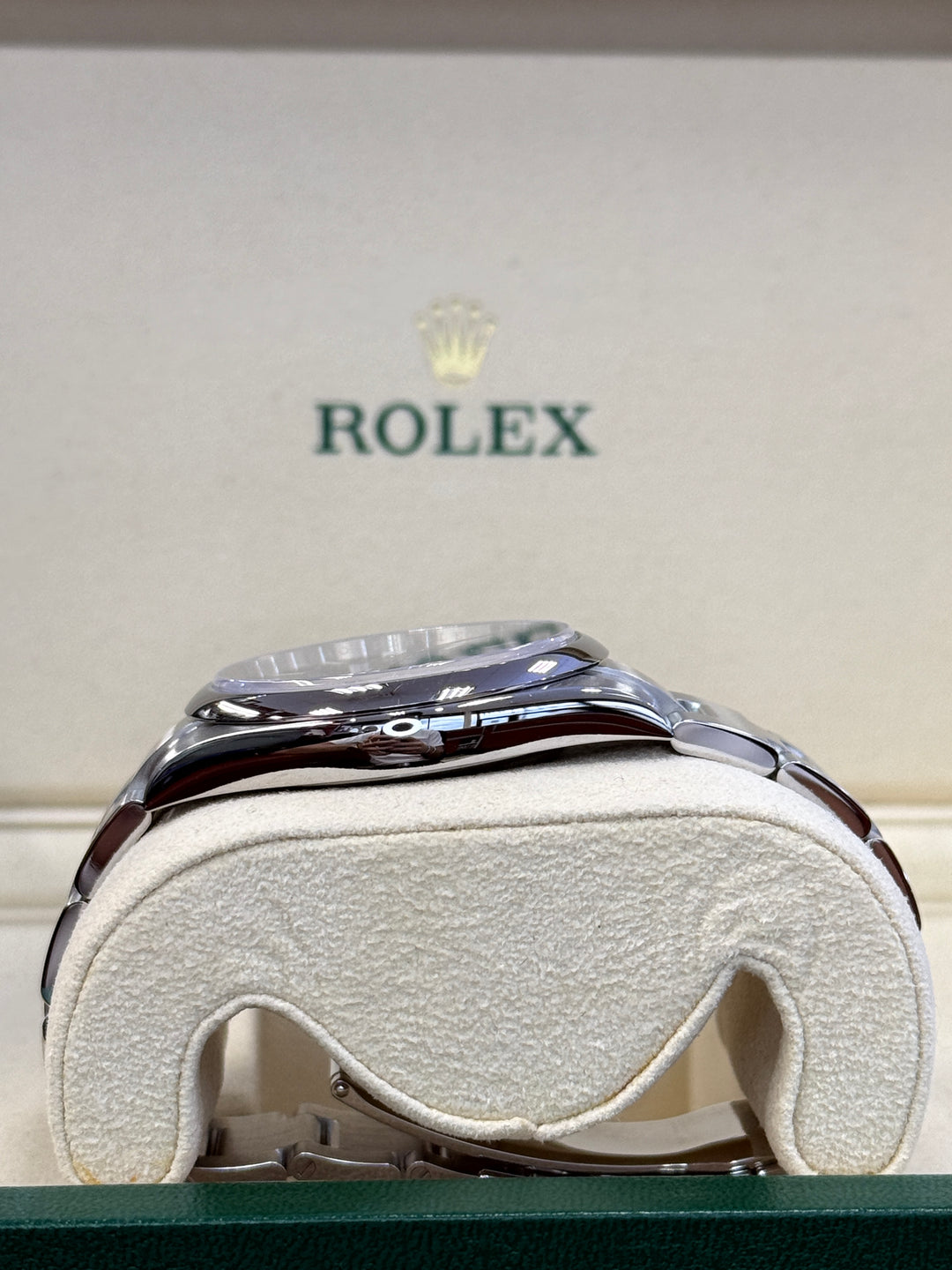 Rolex Oyster Perpetual 41mm Med Blue Dial Stainless Steel Oyster - 134300
