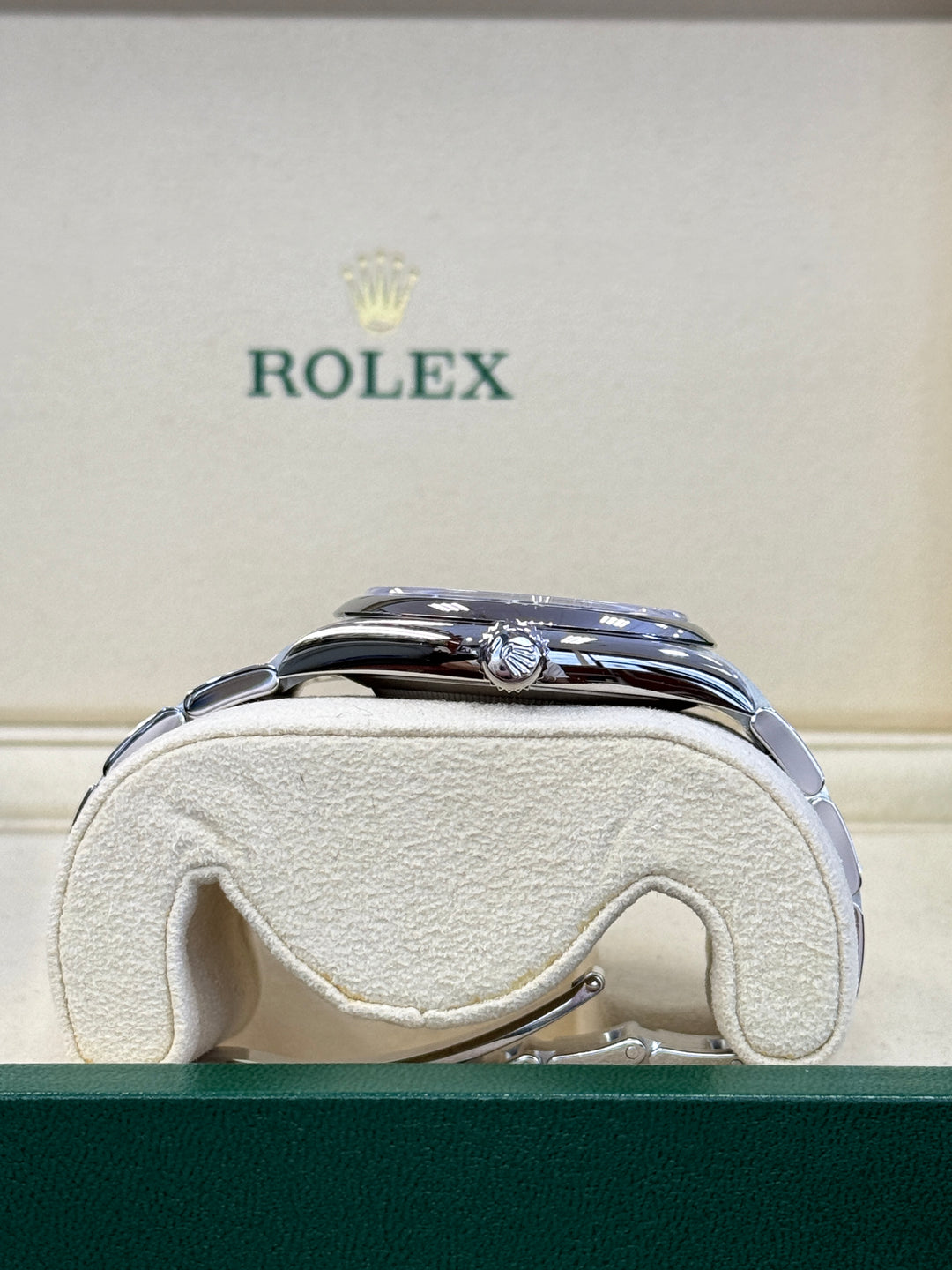 Rolex Oyster Perpetual 41mm Med Blue Dial Stainless Steel Oyster - 134300