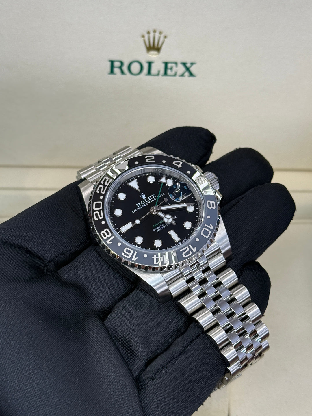 Rolex GMT-Master II 40mm 'Bruce Wayne' Stainless Steel Jubilee - 126710GRNR
