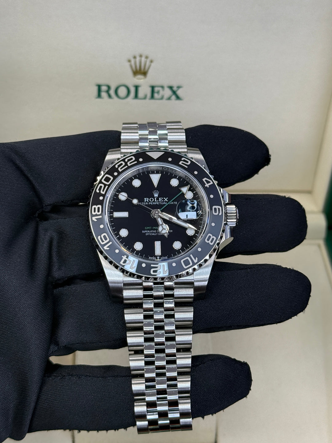 Rolex GMT-Master II 40mm 'Bruce Wayne' Stainless Steel Jubilee - 126710GRNR