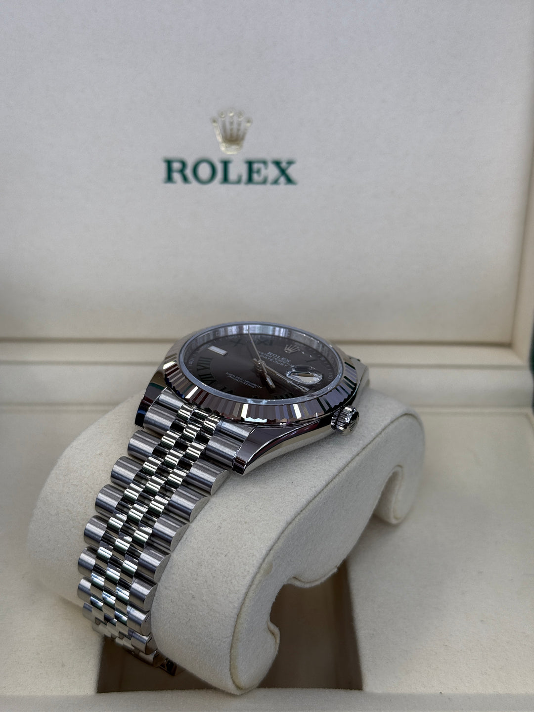 Rolex Datejust 41mm Wimbledon Dial Stainless Steel Jubilee - 126334