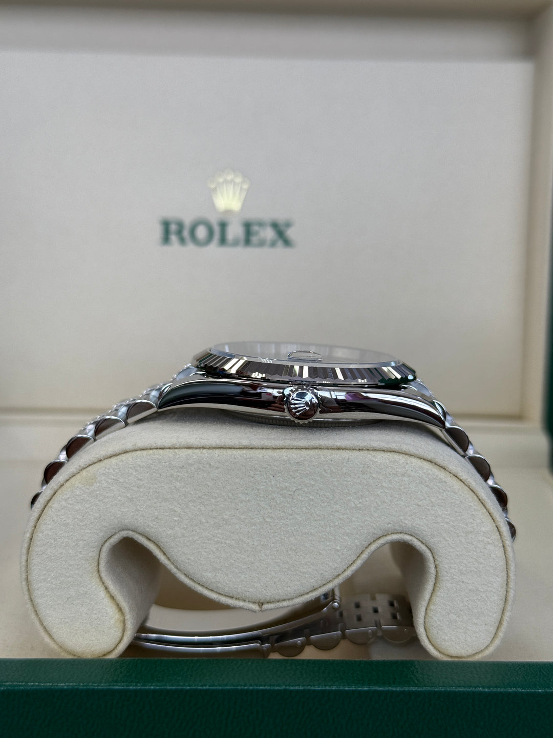 Rolex Datejust 41mm Wimbledon Dial Stainless Steel Jubilee - 126334