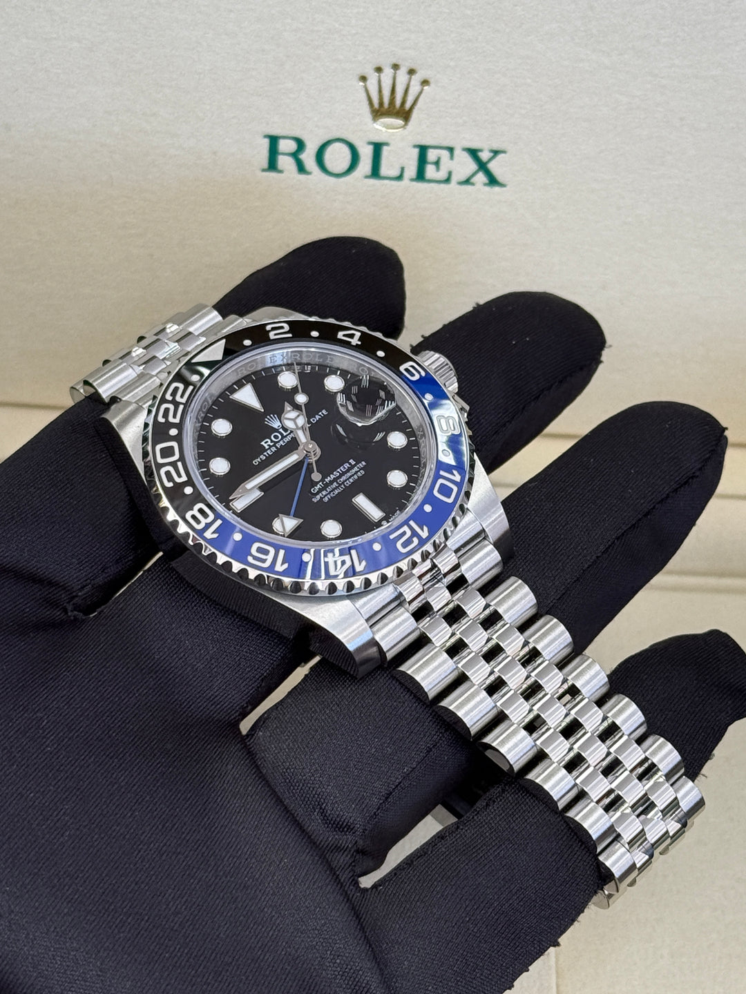 Rolex GMT-Master II 40mm Batgirl Stainless Steel Jubilee - 126710BLNR