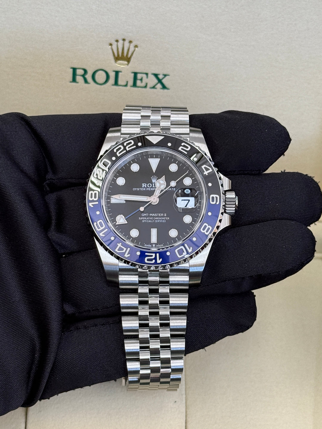 Rolex GMT-Master II 40mm Batgirl Stainless Steel Jubilee - 126710BLNR