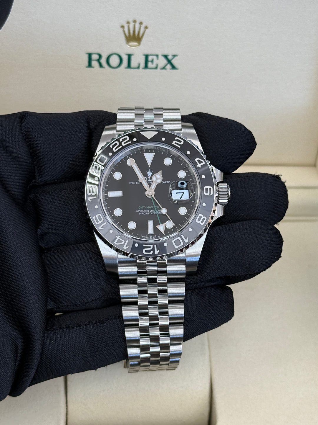 Rolex GMT-Master II 40mm 'Bruce Wayne' Stainless Steel Jubilee - 126710GRNR