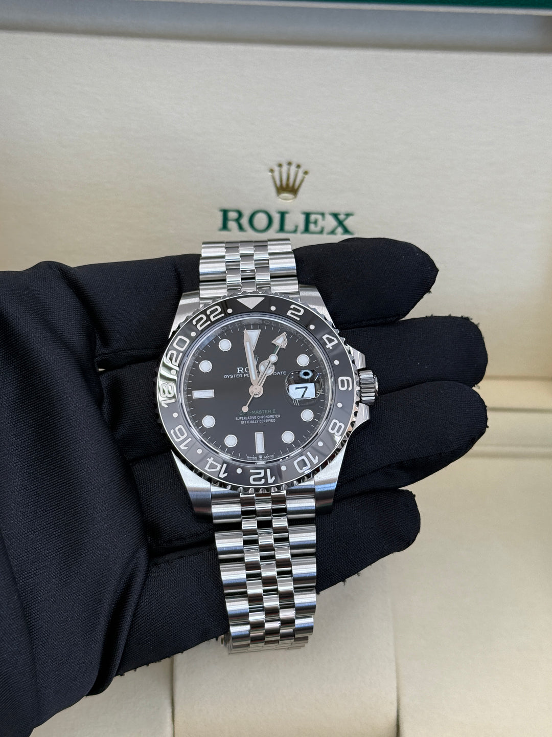 Rolex GMT-Master II 40mm 'Bruce Wayne' Stainless Steel Jubilee - 126710GRNR