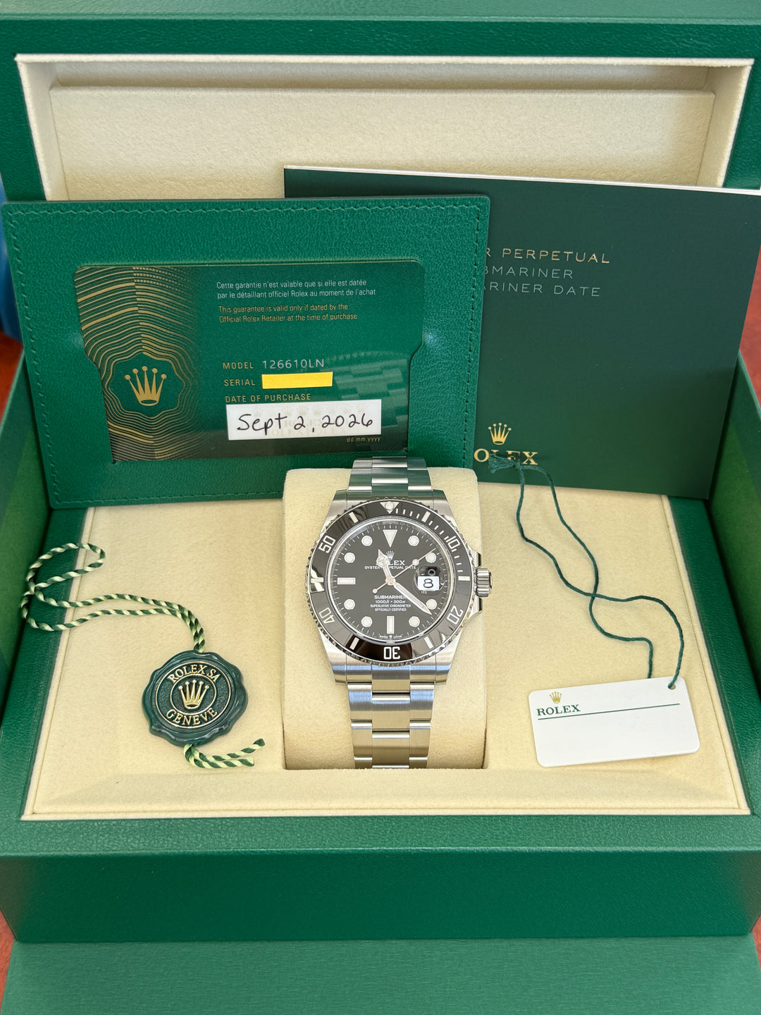 Rolex Submariner Date 41mm Stainless Steel Oyster Black Dial - 126610LN