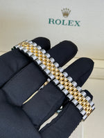 Load image into Gallery viewer, Rolex Datejust 31mm Two-Tone Yellow Fluted Jubilee Champagne Stick Dial - 278273
