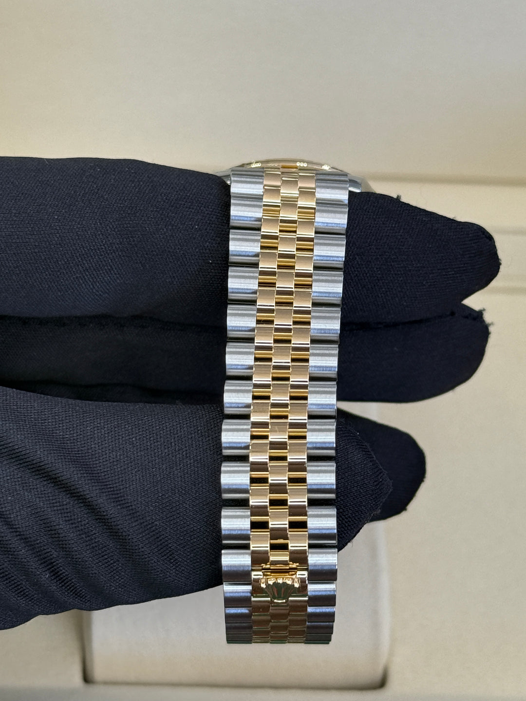 Rolex Datejust 31mm Two-Tone Yellow Fluted Jubilee Champagne Diamond Dial - 278273
