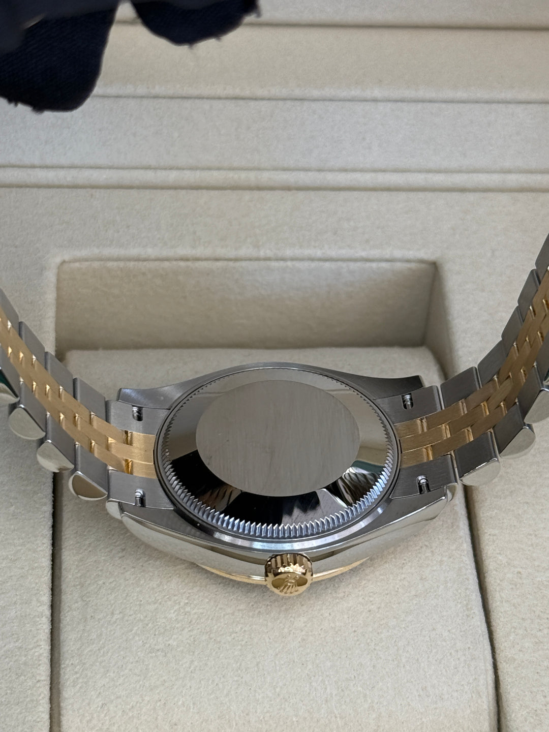 Rolex Datejust 31mm Two-Tone Yellow Fluted Jubilee Champagne Diamond Dial - 278273