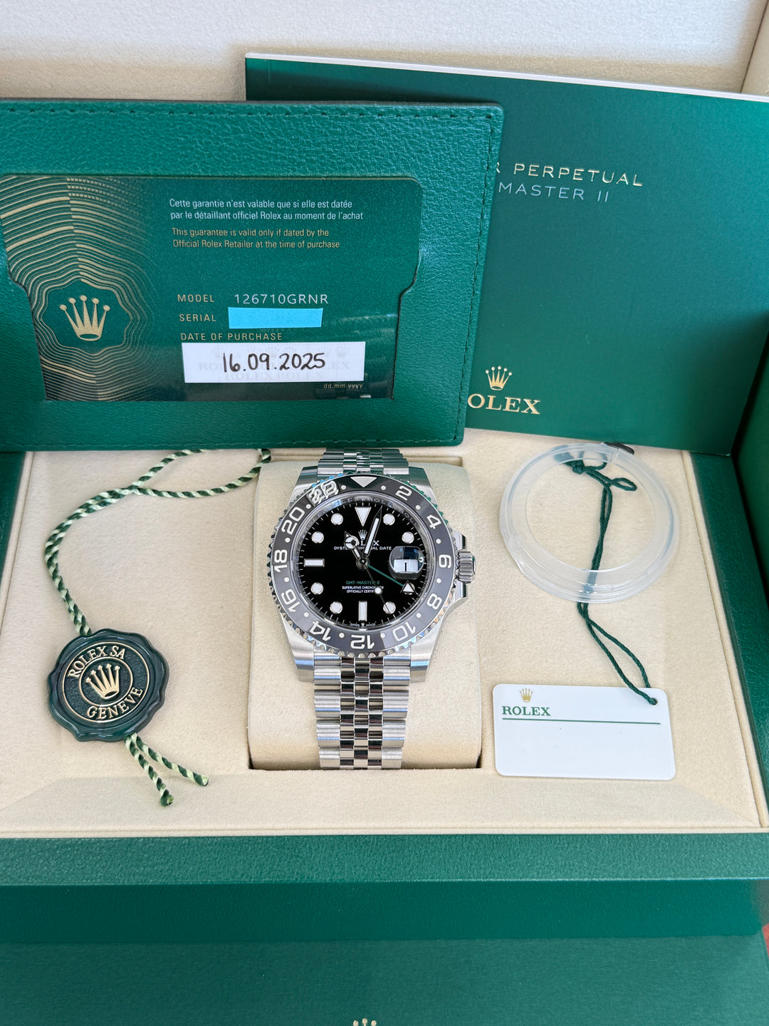 Rolex GMT Master II 'Bruce Wayne' Stainless Steel Jubilee