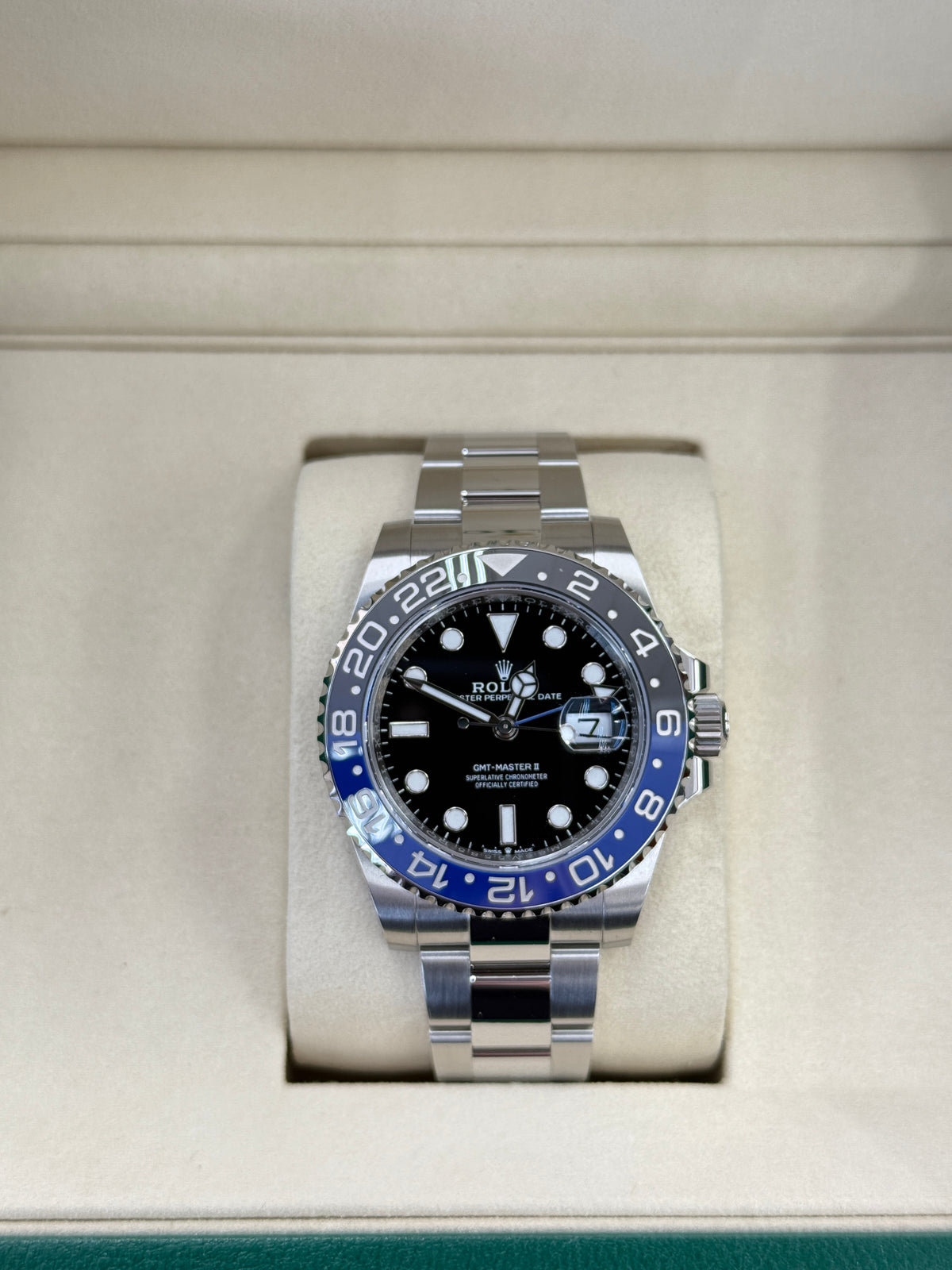 Rolex gmt master ii 'batman' stainless steel oyster