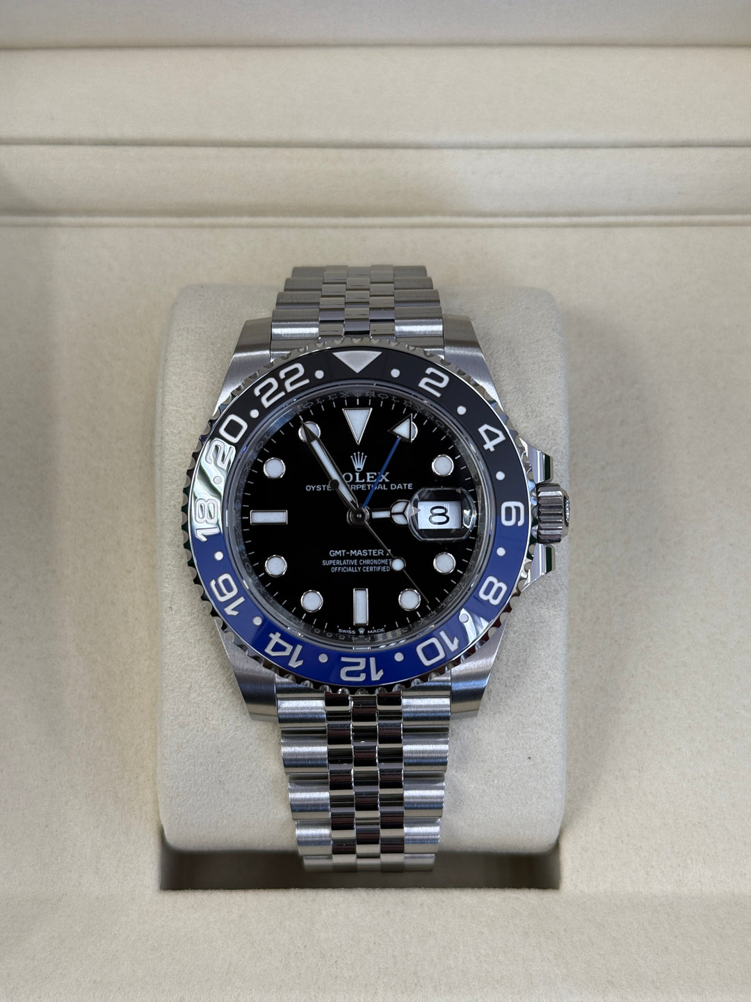 Rolex GMT Master II 'Batgirl' Stainless Steel Jubilee