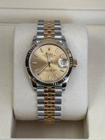 Load image into Gallery viewer, Rolex Datejust 31mm Two-Tone Yellow Fluted Jubilee Champagne Index Dial - 278273
