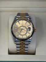 Load image into Gallery viewer, Rolex Sky-Dweller 42mm Two-Tone Yellow Fluted Jubilee Champagne Dial - 336933
