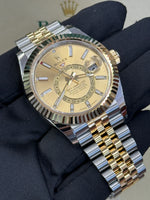 Load image into Gallery viewer, Rolex Sky-Dweller 42mm Two-Tone Yellow Fluted Jubilee Champagne Dial - 336933
