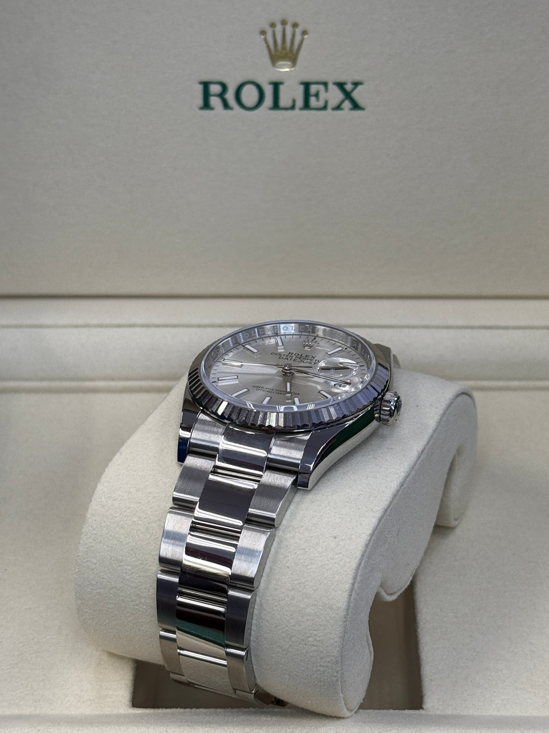 Rolex Datejust 36mm Stainless Steel Fluted Oyster Silver Index Dial - 126234